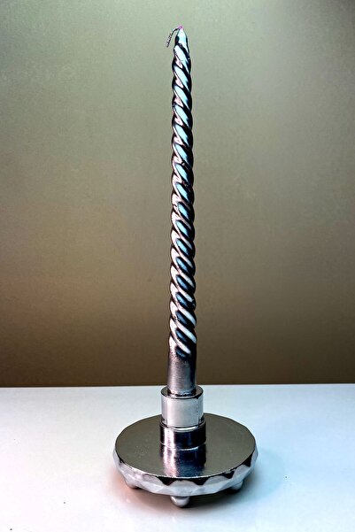 FANTASTİK SANAT ATÖLYESİ Dekoratif Hediyelik Dekoratif Metalik Gümüş Parlak Ş...