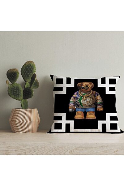 LadiesHome Husă pentru pernă digitală cu design special pentru ursuleț de plu...