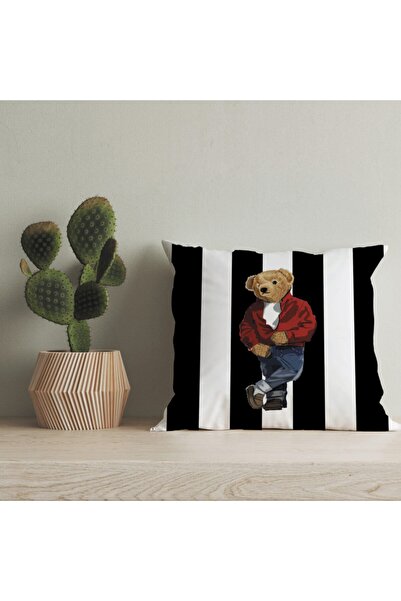 LadiesHome Husă pentru pernă digitală cu design special pentru ursuleț de plu...