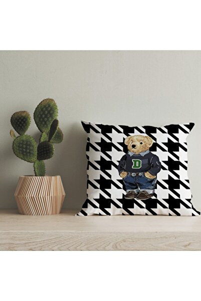 LadiesHome Husă pentru pernă digitală cu design special pentru ursuleț de plu...