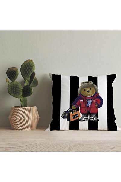 LadiesHome Husă pentru pernă digitală cu design special pentru ursuleț de plu...