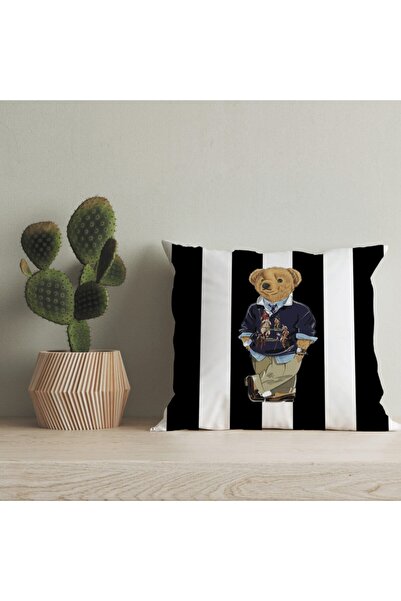 LadiesHome Husă pentru pernă digitală cu design special pentru ursuleț de plu...