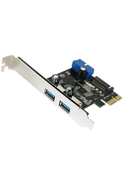 Alfais 4703 Pci Express Usb 3.0 2 Port Sata Güç 19 Pin Çoklayıcı Kart