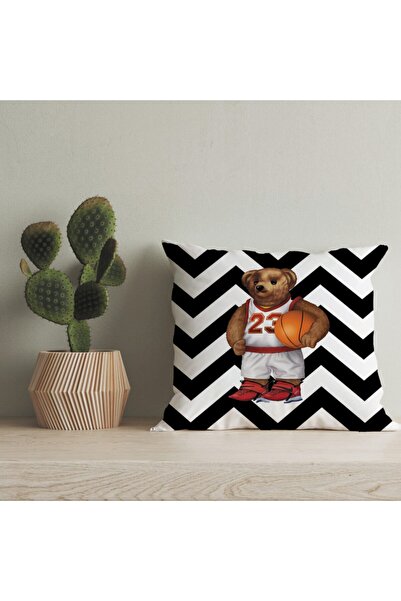 LadiesHome Husă pentru pernă digitală cu design special pentru ursuleț de plu...