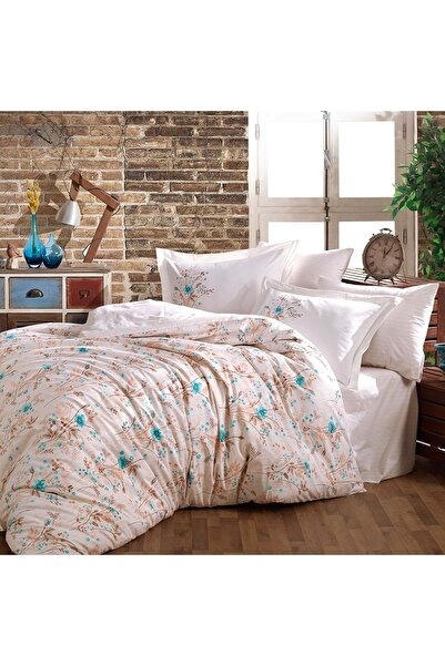 Hobby Poplin Nevresim Takımı Çift Kişilik Royal Turkuaz