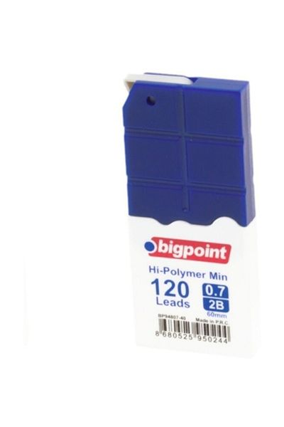 Bigpoint Pen Tip 0.7mm 2b 120pcs Tube Dark Blue