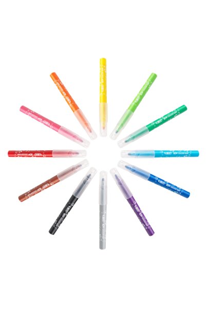 Bic Kids Couleur Keçeli Boya Kalemi 24 Renk (CİLTTEN VE KUMAŞTAN SU VE SABUNLA KOLAYCA ÇIKAR)