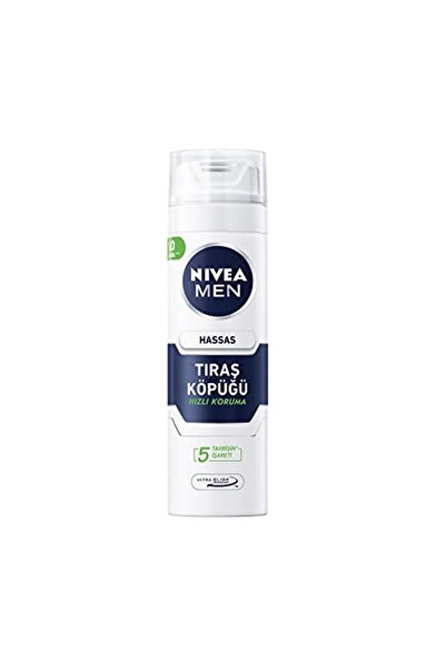 NIVEA Men Hassas Tıraş Köpüğü 200 ml Hassas Ciltlere Özel Hızlı Koruma