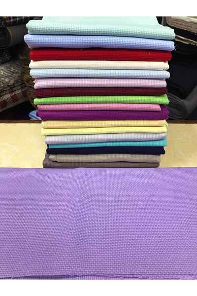 Güney Lilac Embroidered Prayer Mat Etamine - 75X125 Board Can Be Made