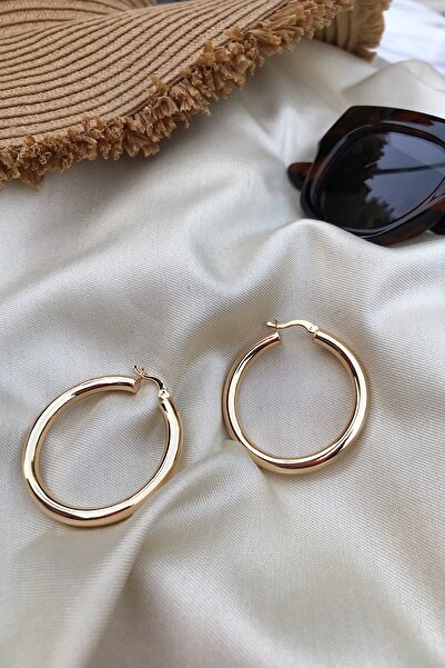 novon Premium Büyük Boy Boru Halka Küpe