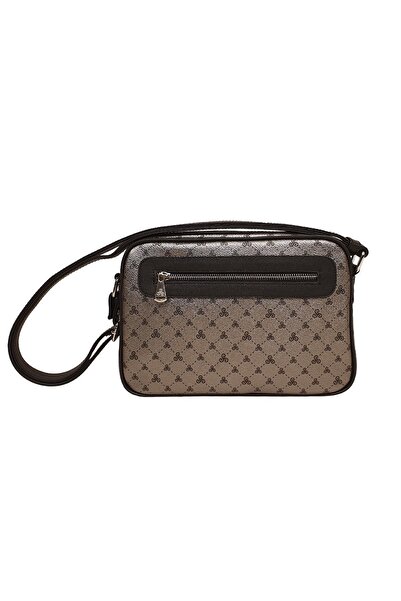 Ysmn Γυναικεία τσάντα ώμου με μονόγραμμα πλατίνα - Yc031682slg