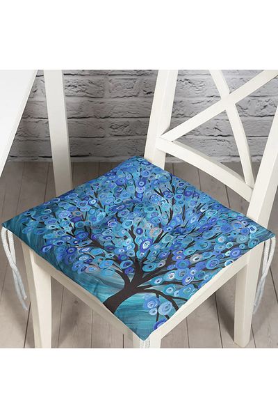 Realhomes Digital Printed Fluffy Chair Cushion