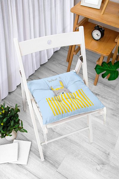 Realhomes Pernă de scaun cu puf imprimată digital cu design personalizat