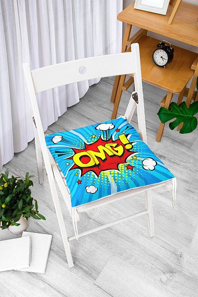 Realhomes Custom Design Digital Printed Pouf Chair Cushion