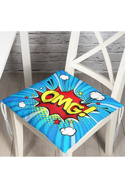 Realhomes Custom Design Digital Printed Pouf Chair Cushion