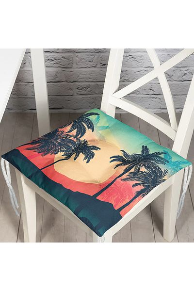Realhomes Custom Design Digital Printed Pouf Chair Cushion