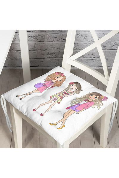 Realhomes Custom Design Digital Printed Pouf Chair Cushion