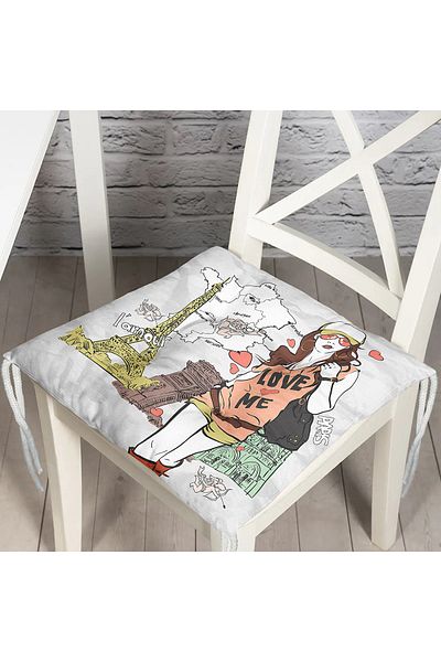 Realhomes Custom Design Digital Printed Pouf Chair Cushion
