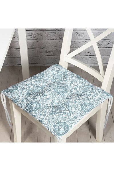 Realhomes Digital Printed Fluffy Square Chair Cushion