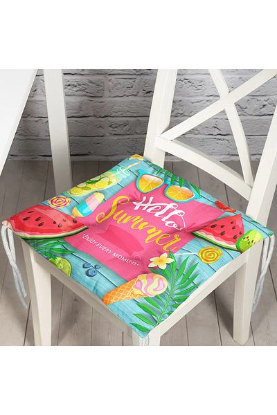Realhomes Custom Design Digital Printed Pouf Chair Cushion