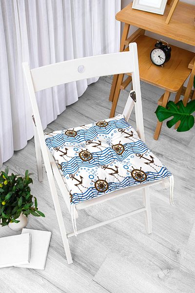 Realhomes Custom Design Digital Printed Pouf Chair Cushion