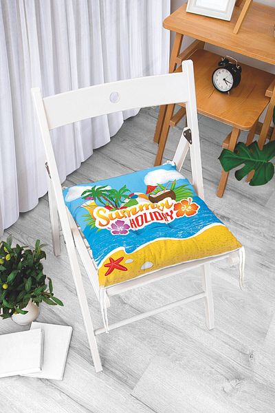 Realhomes Custom Design Digital Printed Pouf Chair Cushion