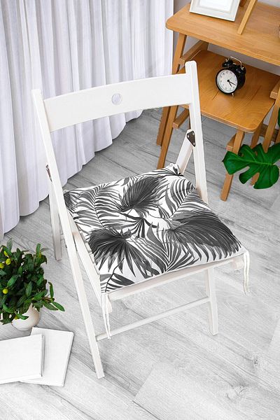 Realhomes Real Homes Digital Printed Fluffy Square Chair Cushion