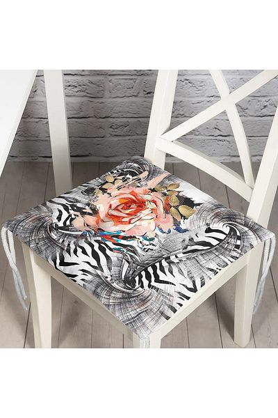 Realhomes Custom Design Digital Printed Modern Pouf Chair Cushion