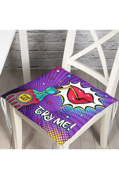 Realhomes Custom Design Digital Printed Pouf Chair Cushion