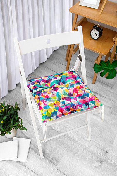 Realhomes Custom Design Digital Printed Pouf Chair Cushion