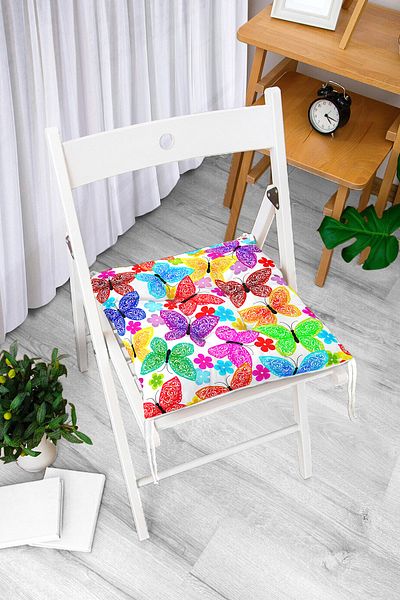 Realhomes Custom Design Digital Printed Pouf Chair Cushion