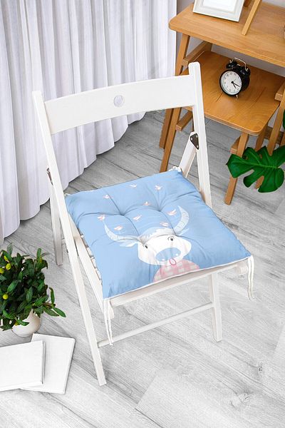 Realhomes Pernă de scaun cu puf imprimată digital cu design personalizat