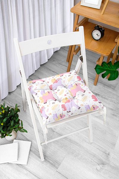 Realhomes Digital Printed Fluffy Chair Cushion