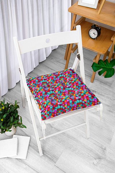 Realhomes Custom Design Digital Printed Pouf Chair Cushion