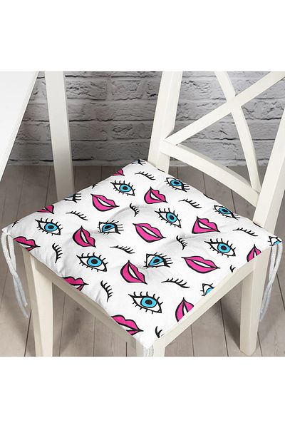 Realhomes Custom Design Digital Printed Pouf Chair Cushion