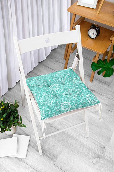 Realhomes Digital Printed Fluffy Square Chair Cushion