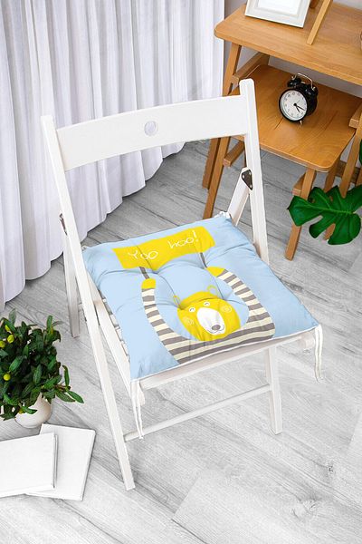 Realhomes Pernă de scaun cu puf imprimată digital cu design personalizat