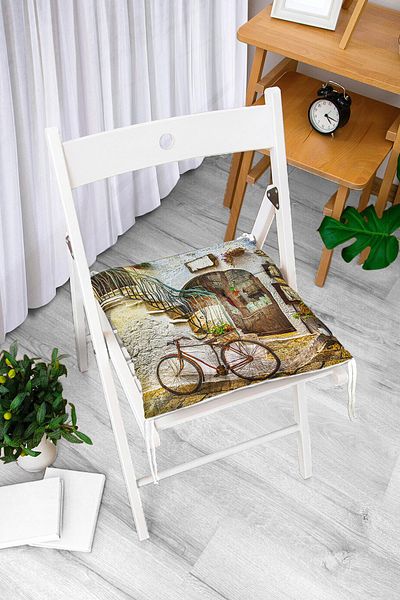 Realhomes Digital Printed Fluffy Chair Cushion
