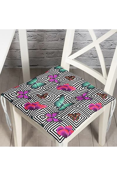 Realhomes Custom Design Digital Printed Pouf Chair Cushion
