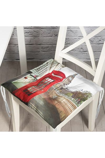 Realhomes Pernă de scaun cu puf imprimată digital cu design personalizat