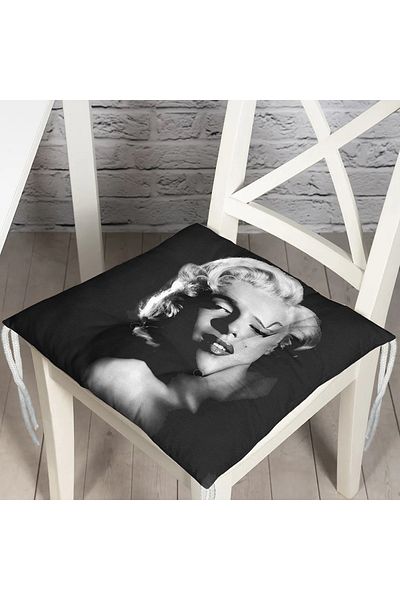 Realhomes Merlin Moro Illustrated Digital Printed Pouf Chair Cushion