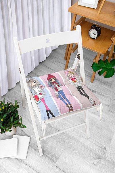 Realhomes Custom Design Digital Printed Pouf Chair Cushion