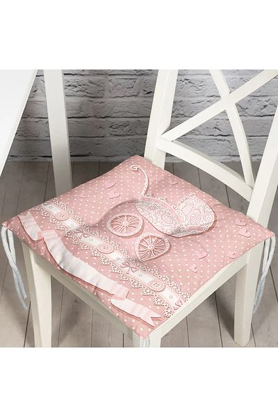 Realhomes Baby Stroller Digital Printed Fluffy Square Chair Cushion