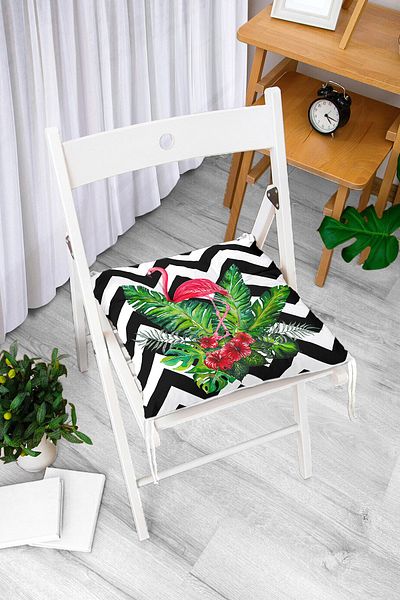 Realhomes Custom Design Digital Printed Pouf Chair Cushion