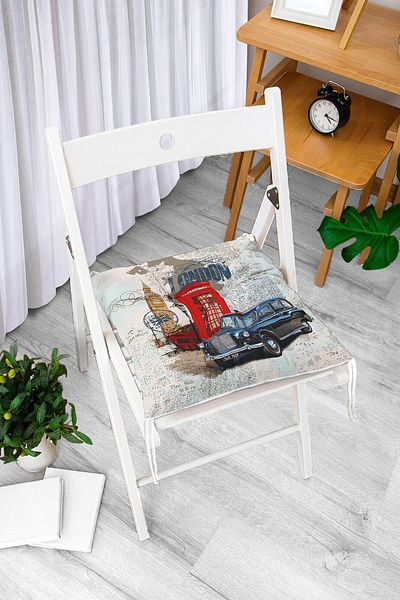 Realhomes Custom Design Digital Printed Pouf Chair Cushion