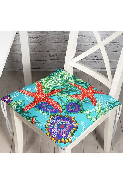 Realhomes Custom Design Digital Printed Pouf Chair Cushion