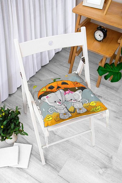 Realhomes Real Homes Digital Printed Fluffy Chair Cushion