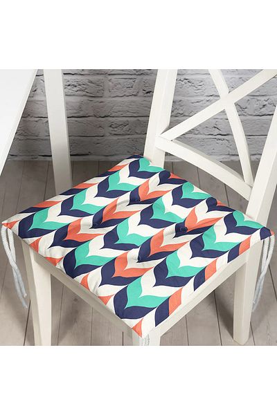Realhomes Special Design Digital Printed Fluffy Square Chair Cushion