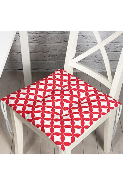 Realhomes Digital Printed Fluffy Square Chair Cushion