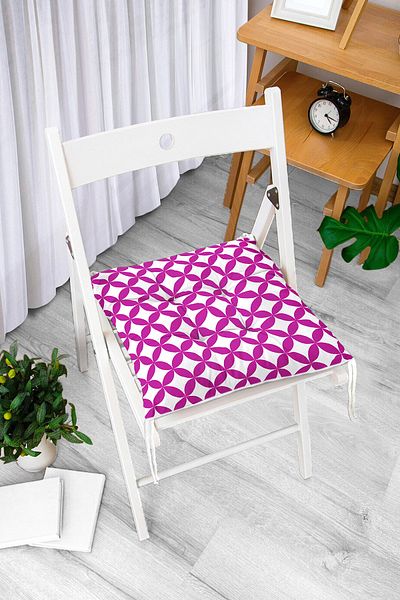 Realhomes Digital Printed Fluffy Square Chair Cushion